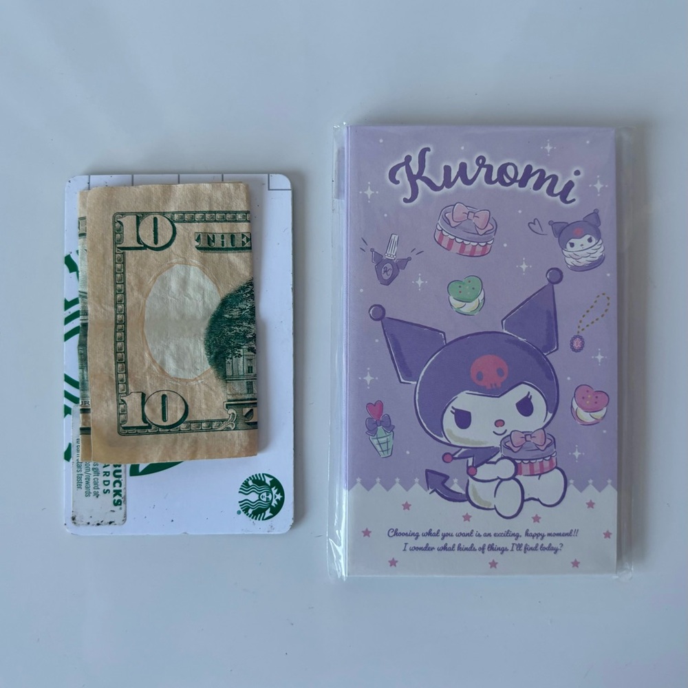 Kuromi Purple Kawaii Tip Gift Card Money Envelope Pack of 8 NWT Japan Exclusive